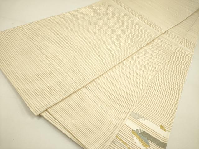平和屋着物＊夏物 絽綴れ 太鼓柄袋帯 抽象文様 金銀糸 正絹 逸品 DAAY2962op