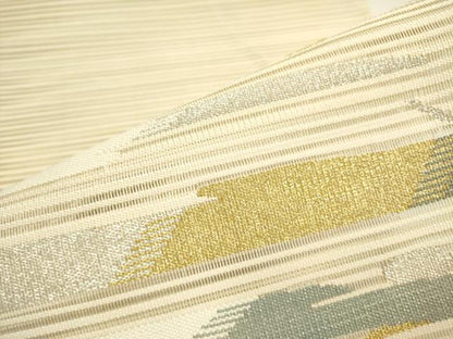 平和屋着物＊夏物 絽綴れ 太鼓柄袋帯 抽象文様 金銀糸 正絹 逸品 DAAY2962op