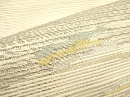 平和屋着物＊夏物 絽綴れ 八寸名古屋帯 抽象文様 金銀糸 正絹 逸品 DAAY2965op