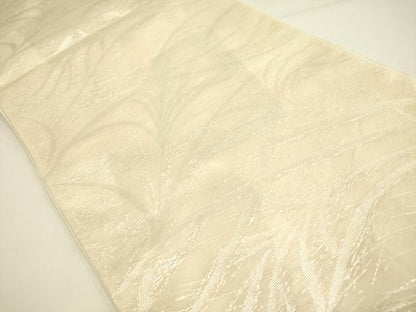 平和屋着物＊夏物 六通柄袋帯 草葉文 銀糸 正絹 逸品 DAAY2971op