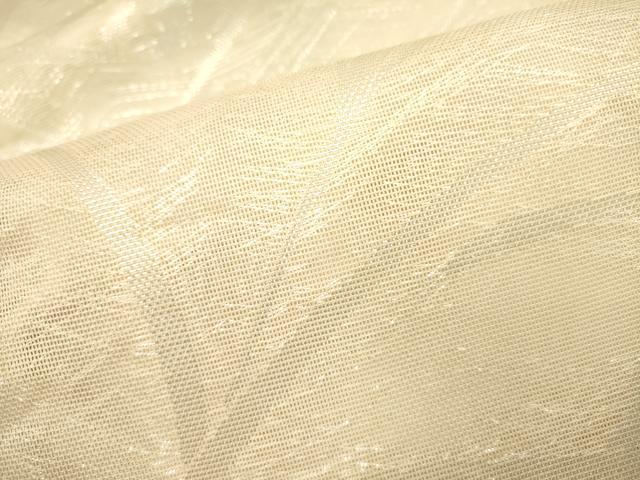 平和屋着物＊夏物 六通柄袋帯 草葉文 銀糸 正絹 逸品 DAAY2971op