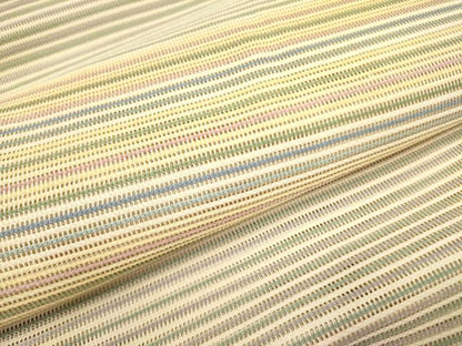 平和屋着物＊夏物 絽綴れ 八寸名古屋帯 横段文 正絹 逸品 DAAY2973op