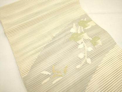 平和屋着物＊夏物 絽綴れ 八寸名古屋帯 草花文 正絹 逸品 DAAY2977op