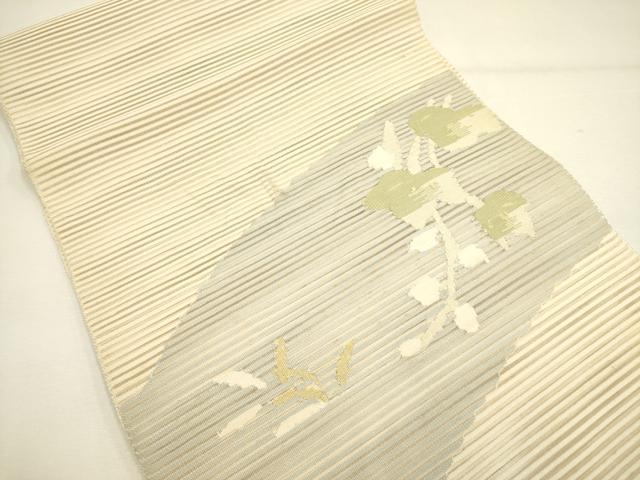 平和屋着物＊夏物 絽綴れ 八寸名古屋帯 草花文 正絹 逸品 DAAY2977op