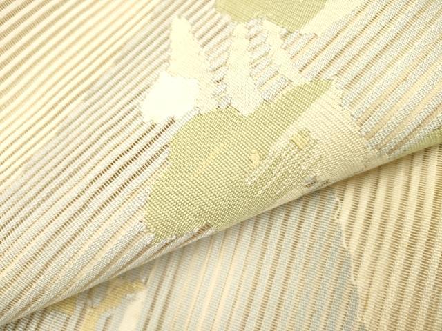 平和屋着物＊夏物 絽綴れ 八寸名古屋帯 草花文 正絹 逸品 DAAY2977op