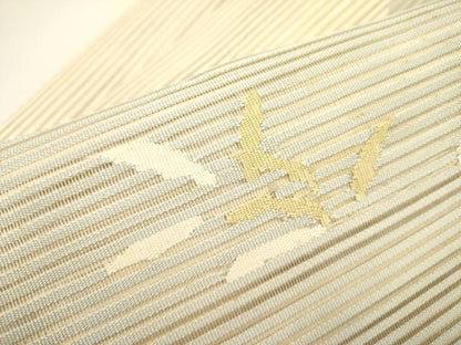 平和屋着物＊夏物 絽綴れ 八寸名古屋帯 草花文 正絹 逸品 DAAY2977op