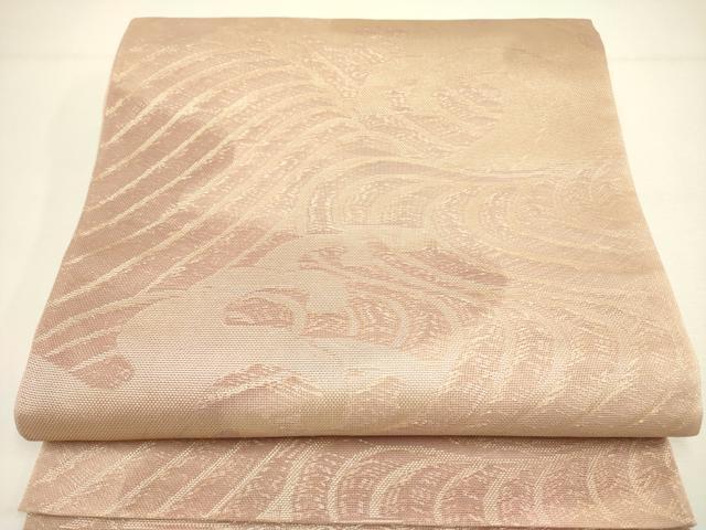 平和屋着物＊夏物 六通柄袋帯 立波文 金糸 正絹 逸品 DAAY2983op