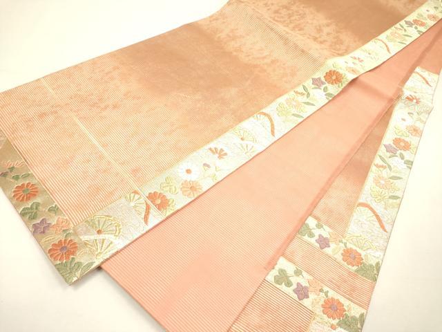 平和屋着物＊夏物 六通柄袋帯 唐織 かづら帯献上文 金銀糸 正絹 逸品 DAAY2998op