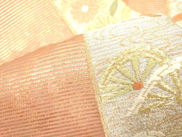 平和屋着物＊夏物 六通柄袋帯 唐織 かづら帯献上文 金銀糸 正絹 逸品 DAAY2998op