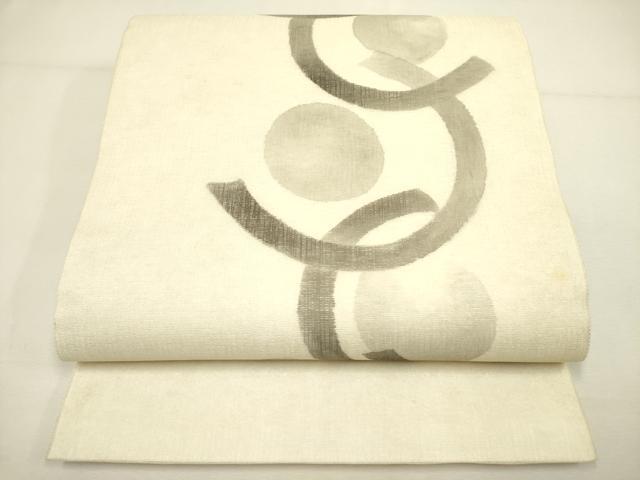 平和屋着物＊夏物 太鼓柄袋帯 幾何学文様 正絹 逸品 DAAY3000op