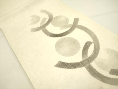 平和屋着物＊夏物 太鼓柄袋帯 幾何学文様 正絹 逸品 DAAY3000op