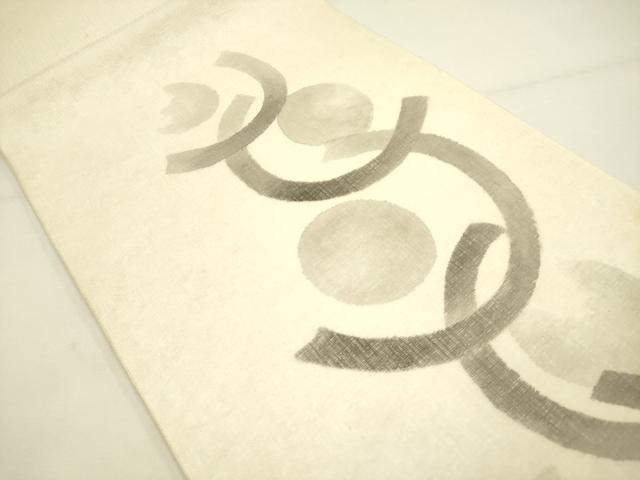 平和屋着物＊夏物 太鼓柄袋帯 幾何学文様 正絹 逸品 DAAY3000op