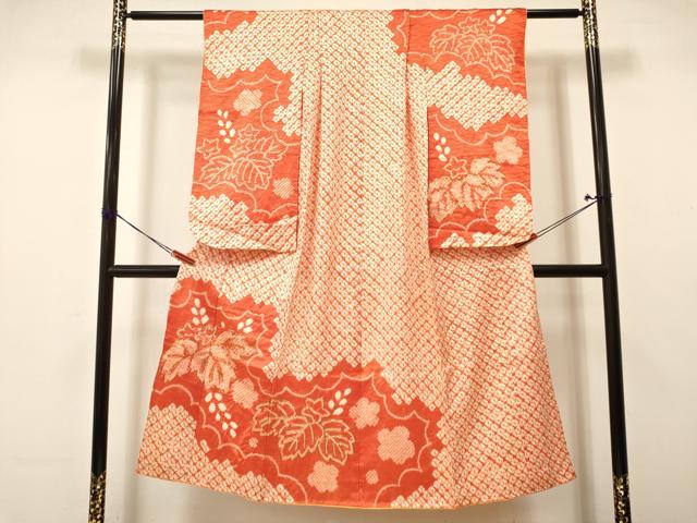 平和屋着物∵女の子 十三参り 子供 祝着 駒刺繍 絞り 桐花文 逸品 DAAY3068ma