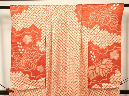 平和屋着物∵女の子 十三参り 子供 祝着 駒刺繍 絞り 桐花文 逸品 DAAY3068ma