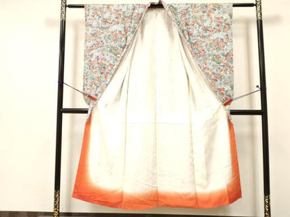 平和屋着物∵女の子　十三参り　子供　祝着　扇面花文　逸品　DAAY3080ma