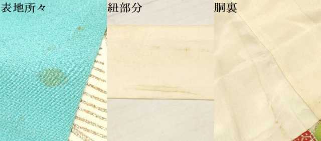 平和屋着物[]アンティーク　大正ロマン　七五三　女の子　３歳　祝着　三つ身　楓　金彩　逸品　DAAY3090ma