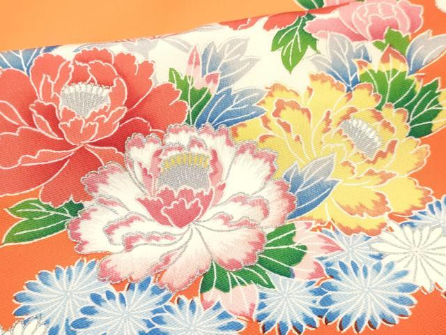 平和屋着物[]七五三　女の子　３歳　祝着　三つ身　花丸文　金銀彩　逸品　DAAY3091ma