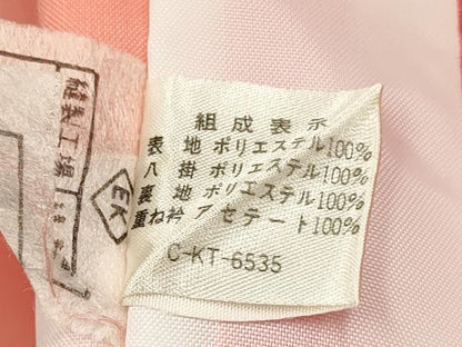 平和屋着物[]七五三　女の子　３歳　祝着　三つ身　菊地紋　紅緋色　洗える着物　DAAY3111ma