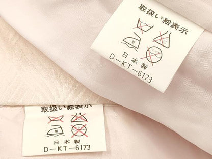 平和屋着物[]七五三　女の子　３歳　祝着　三つ身　長襦袢(無双仕立て・半衿刺繍)・被布セット　舞花文　逸品　DAAY3142ma