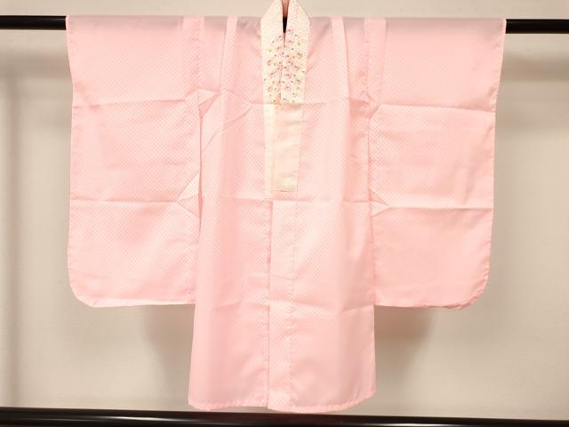 平和屋着物[]七五三　女の子　３歳　祝着　三つ身　長襦袢(単衣・半衿刺繍)・被布セット　鞠花丸文　金彩　逸品　DAAY3144ma