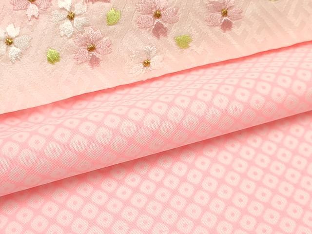 平和屋着物[]七五三　女の子　３歳　祝着　三つ身　長襦袢(単衣・半衿刺繍)・被布セット　鞠花丸文　金彩　逸品　DAAY3144ma