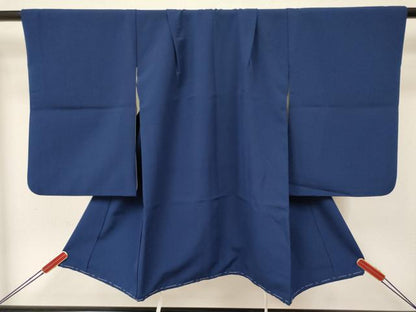 平和屋着物[]七五三　男の子　祝着・羽織セット　青藍色　洗える着物　DAAY3148ma
