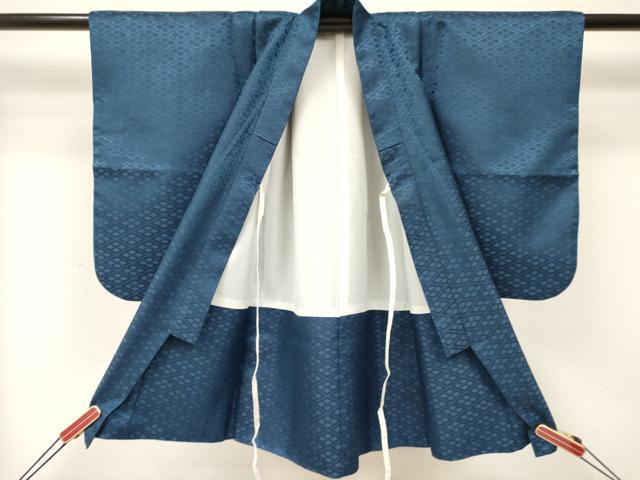 平和屋着物[]七五三　男の子　祝着・羽織セット　鷹　鷲　鼓花松文　暈し染め　金彩　洗える着物　DAAY3150ma