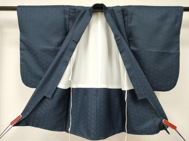 平和屋着物[]七五三　男の子　祝着・羽織セット　龍　兜　飛鶴松文　暈し染め　金彩　洗える着物　DAAY3151ma