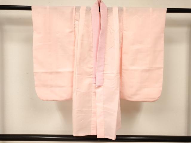 平和屋着物[]七五三　女の子　３歳　祝着　三つ身　長襦袢(無双仕立て)・被布セット　草花文　洗える着物　DAAY3159ma
