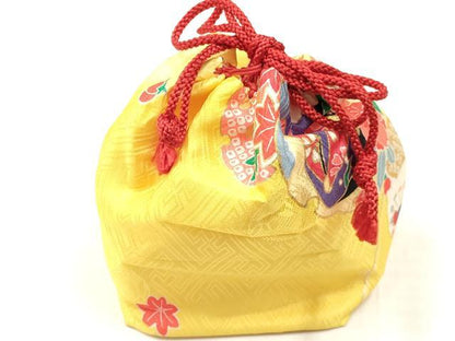 平和屋着物[]七五三　女の子　３歳　祝着　三つ身　長襦袢(単衣)・被布・巾着セット　雪輪重ね玩具花文　暈し染め　金彩　逸品　DAAY3160ma