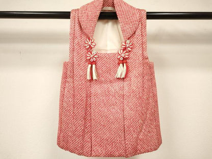 平和屋着物[]女の子　子供　被布　総絞り　逸品　DAAY3163ma