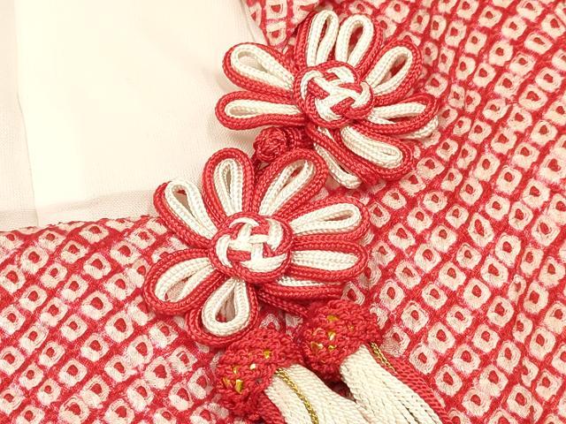 平和屋着物[]女の子　子供　被布　総絞り　逸品　DAAY3163ma