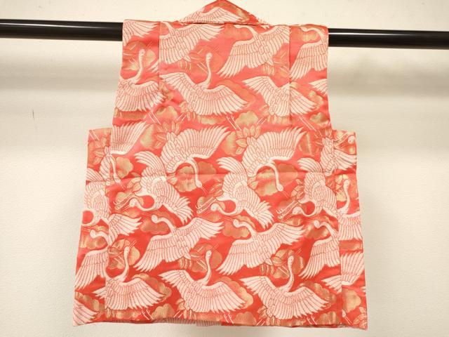 平和屋着物[]女の子　子供　被布　飛鶴　DAAY3164ma