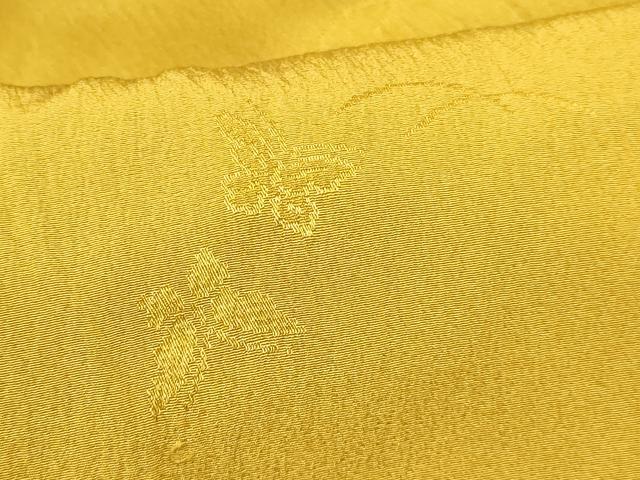 平和屋着物[]女の子　子供　被布　舞蝶芝地紋　黄朽葉色　逸品　DAAY3166ma