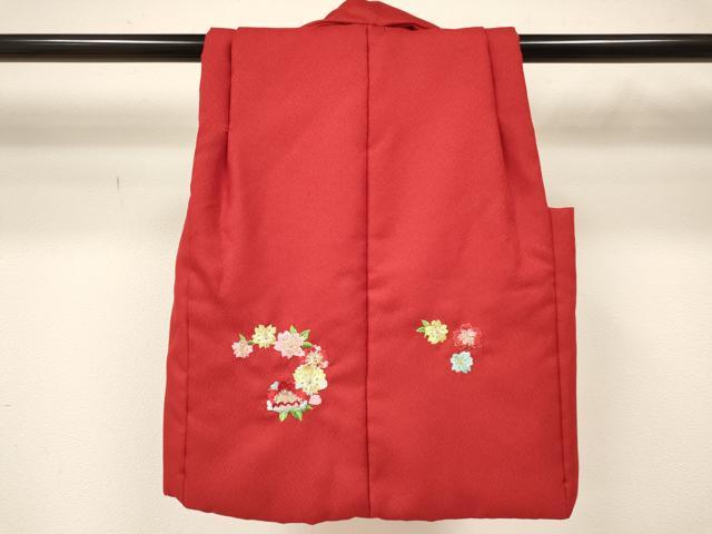 平和屋着物[]女の子　子供　被布　総刺繍　舞桜文　金糸　洗える着物　DAAY3167ma