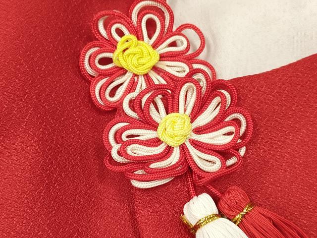平和屋着物[]女の子　子供　被布　総刺繍　舞桜文　金糸　洗える着物　DAAY3167ma