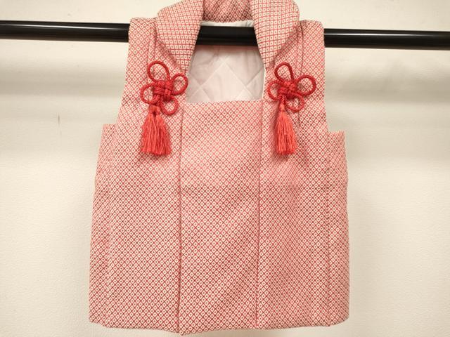 平和屋着物[]女の子　子供　被布　菱文　逸品　DAAY3168ma