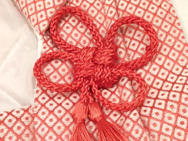 平和屋着物[]女の子　子供　被布　菱文　逸品　DAAY3168ma