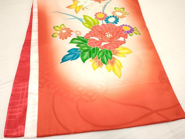 平和屋着物[]お宮参り　女の子　祝着　産着　初着　のしめ　駒刺繍　花籠文　暈し染め　金彩　逸品　DAAY3177ma