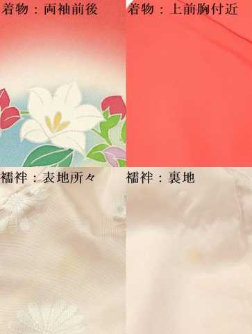 平和屋着物[]お宮参り　女の子　祝着　産着　初着　のしめ　孔雀花文　暈し染め　ラインストーン　逸品　DAAY3178ma
