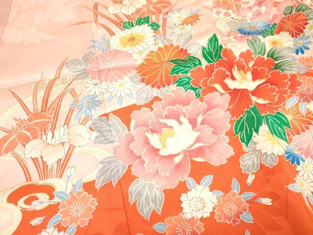 平和屋着物[]お宮参り　女の子　祝着　産着　初着　のしめ　駒刺繍　花籠文　金彩　逸品　DAAY3179ma