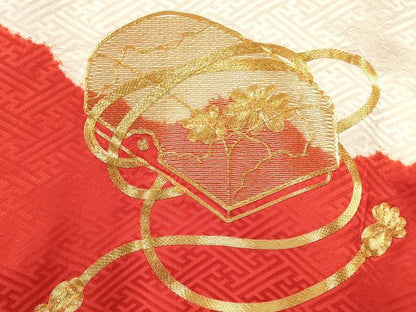 平和屋着物[]お宮参り　女の子　祝着　産着　初着　のしめ　駒刺繍　絞り　花文箱　逸品　DAAY3182ma