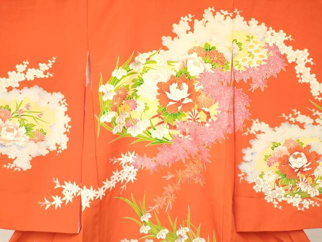 平和屋着物[]お宮参り　女の子　祝着　産着　初着　のしめ　花車文　金彩　逸品　DAAY3185ma