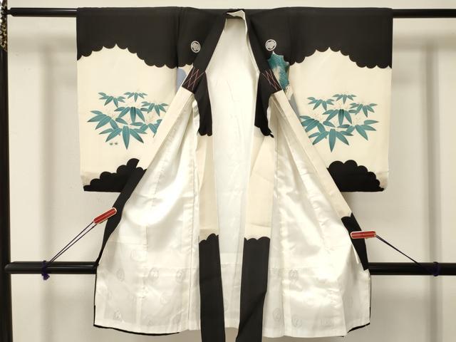 平和屋着物[]お宮参り　男の子　祝着　産着　初着　のしめ　虎　寅　兜　笹松文　金銀彩　逸品　DAAY3197ma