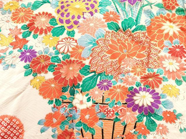 平和屋着物[]お宮参り　女の子　祝着　産着　初着　のしめ　花籠文　金彩　逸品　DAAY3211ma