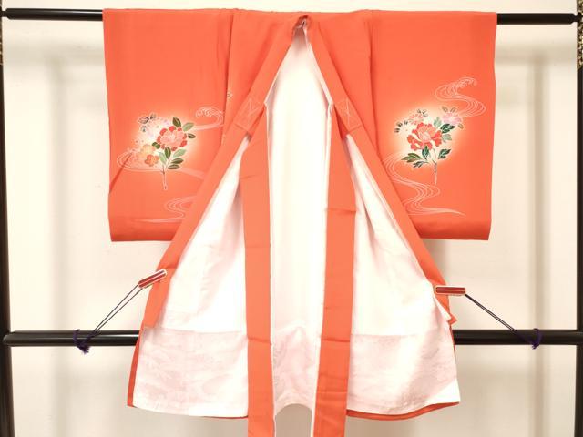 平和屋着物[]お宮参り　女の子　祝着　産着　初着　のしめ　花籠文　暈し染め　逸品　DAAY3214ma