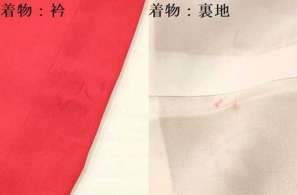 平和屋着物[]お宮参り　女の子　祝着　産着　初着　のしめ　鴛鴦花車文　暈し染め　金銀彩　逸品　DAAY3215ma