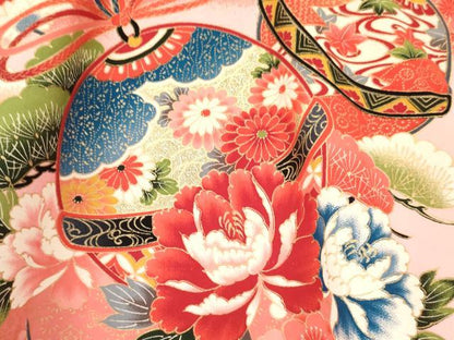 平和屋着物[]お宮参り　女の子　祝着　産着　初着　のしめ　御所車飛鶴鞠花文　暈し染め　金彩　逸品　DAAY3225ma