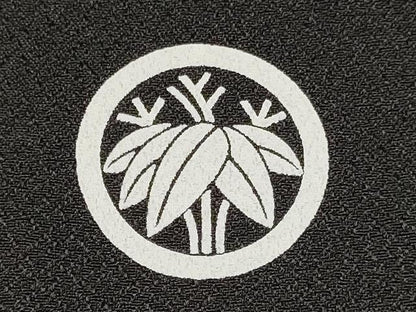 平和屋着物[]七五三　男の子　黒紋付・羽織・長襦袢(単衣)・行灯袴・小物セット　洗える着物　DAAY3240ma