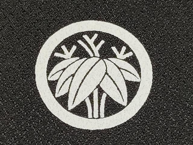 平和屋着物[]七五三　男の子　黒紋付・羽織・長襦袢(単衣)・行灯袴・小物セット　洗える着物　DAAY3240ma